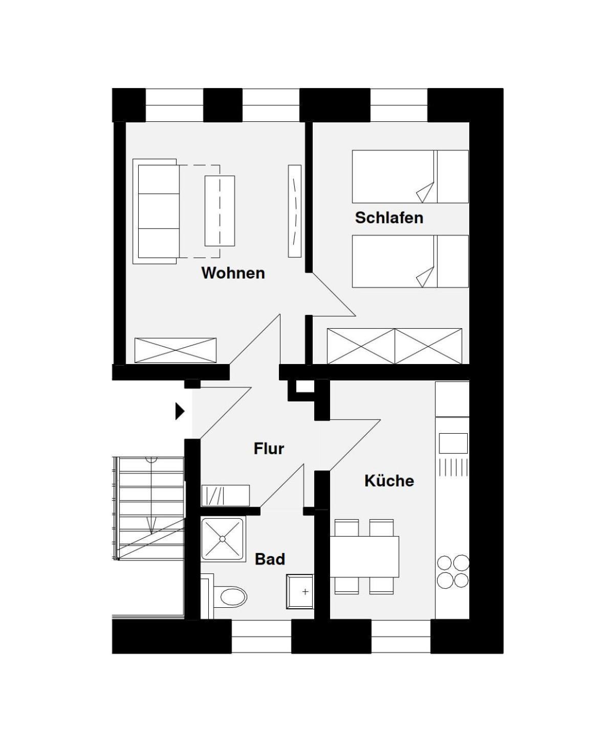 Apartments An Der Kreuzstrasse 布伦瑞克 外观 照片